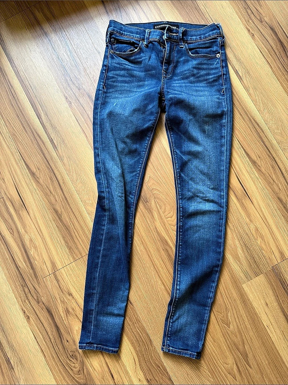 Express Mid Rise Legging Jeans Blue Size 0